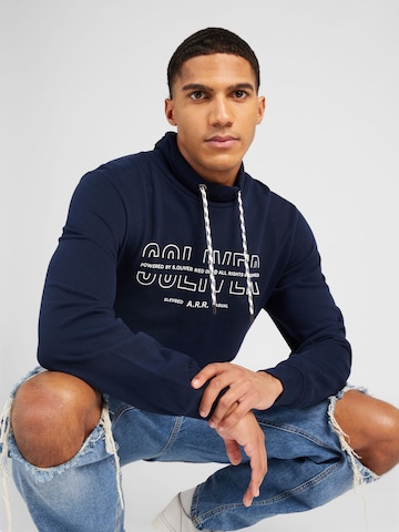 s.Oliver Sweatshirt in Blauw: voorkant