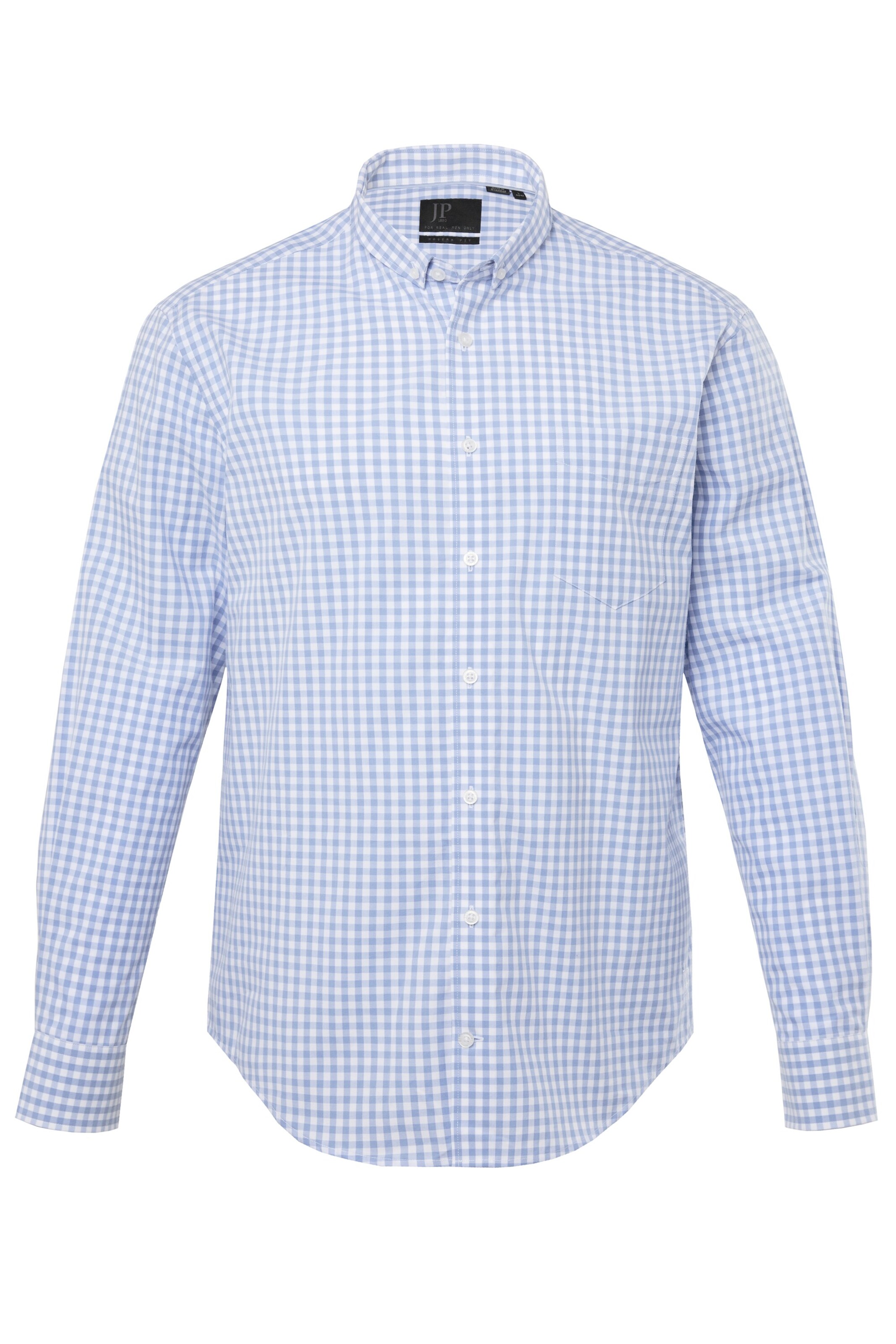 JP1880 Regular fit Zakelijk overhemd in Blauw: voorkant