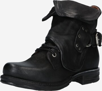 A.S.98 Boots 'Saintmetal' in Black: front