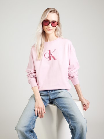 Calvin Klein Jeans Mikina – pink: přední strana