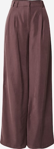 Guido Maria Kretschmer Women Wide leg Pleat-Front Pants 'Avena' in Purple: front