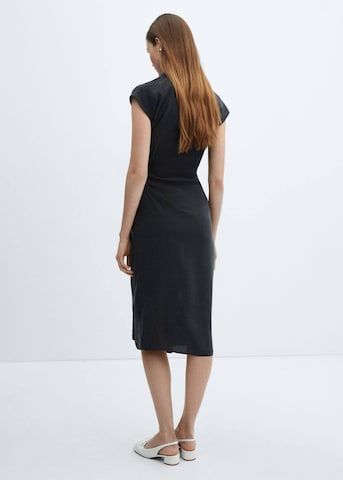 MANGO Sukienka koszulowa 'Anna' w kolorze czarny