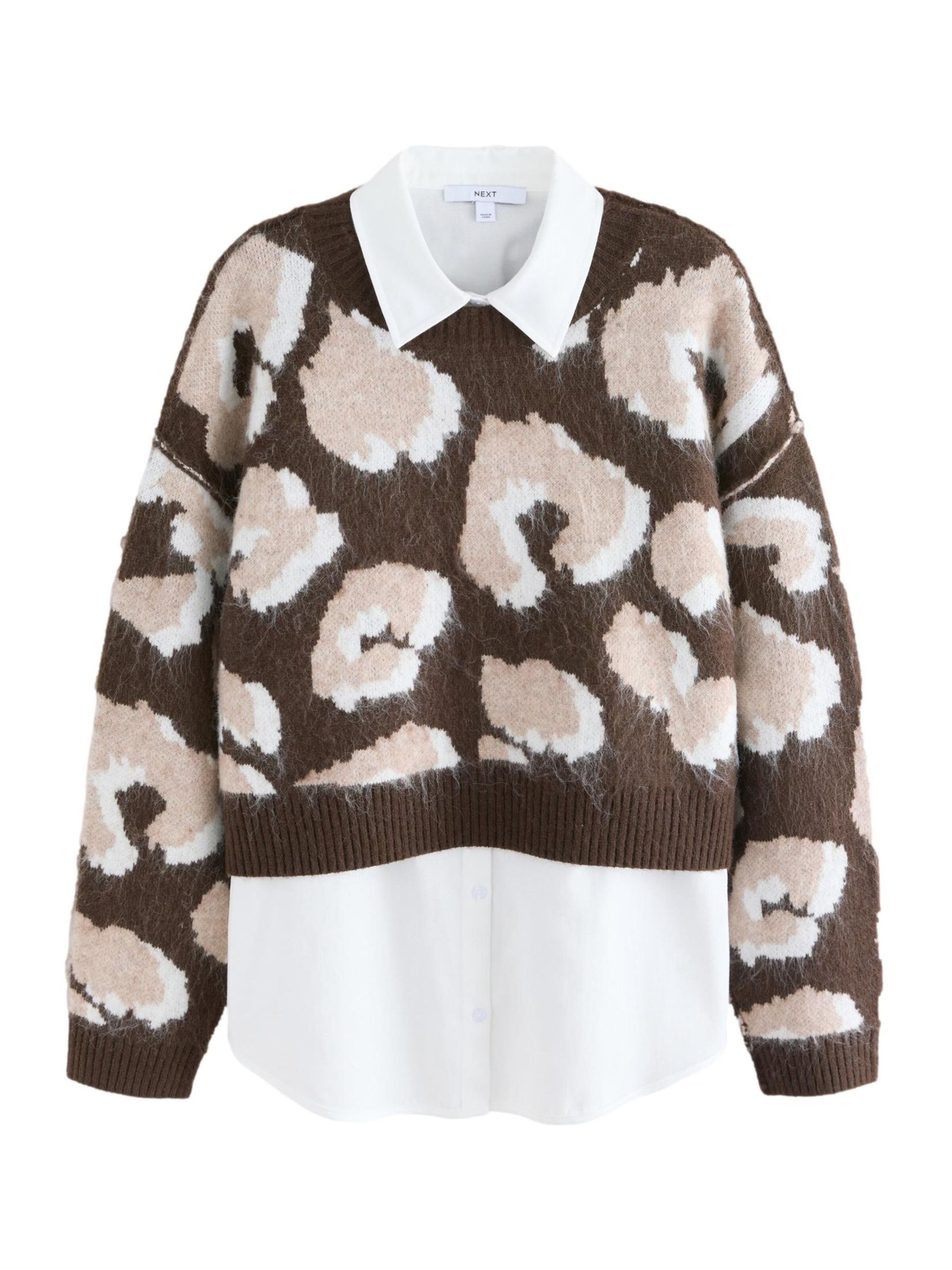 Next Pullover in Braun: Vorderseite