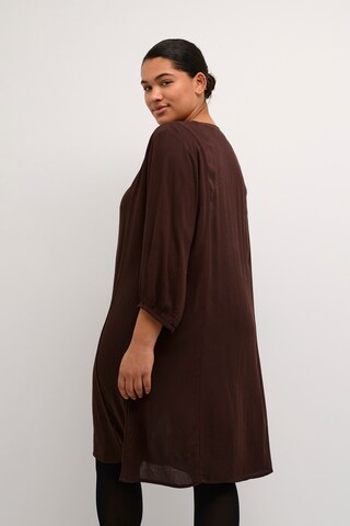 KAFFE CURVE Dress 'louisa' in Brown