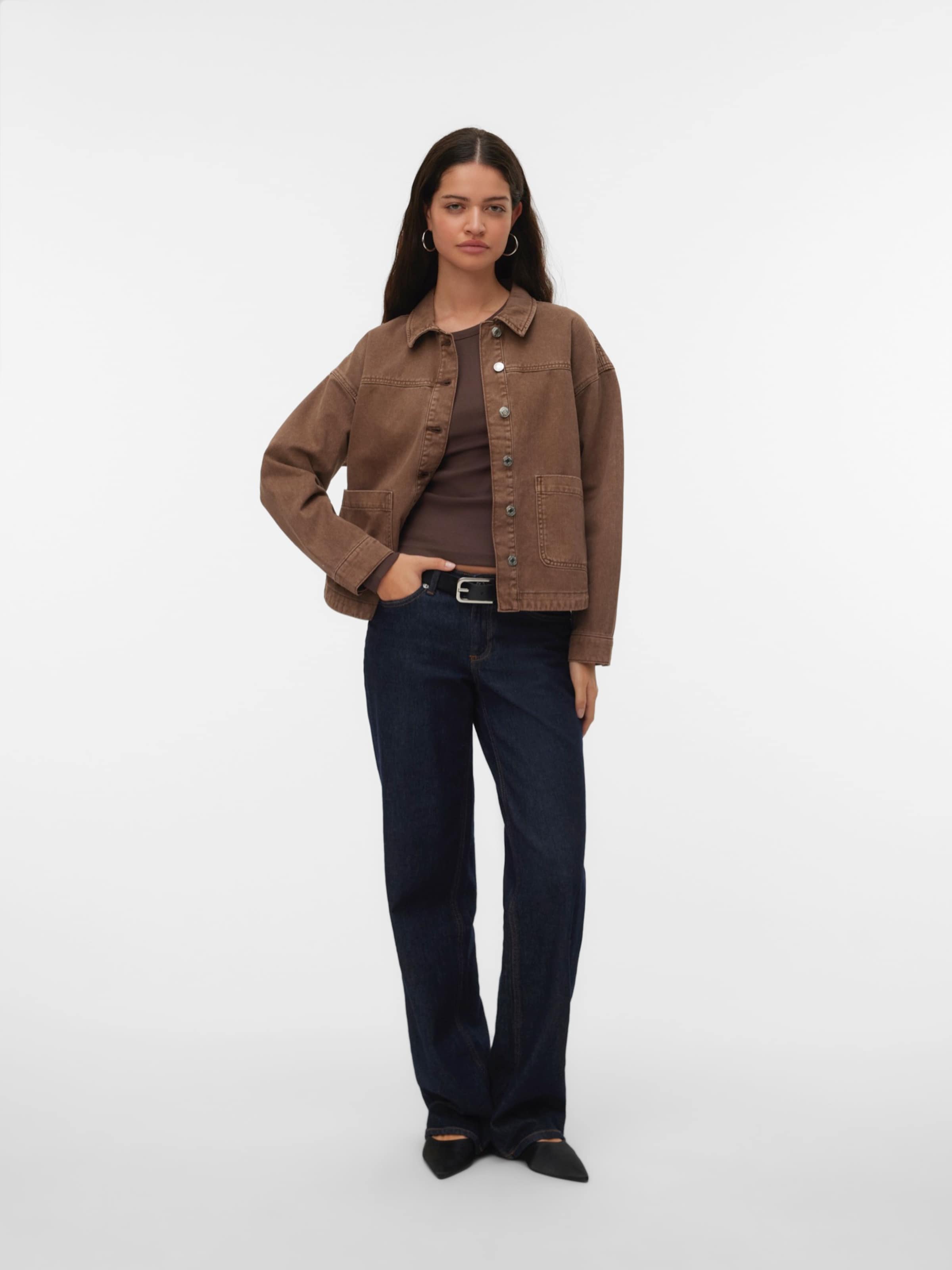 VERO MODA Between-Season Jacket 'VMJamie' in Brown | ABOUT YOU