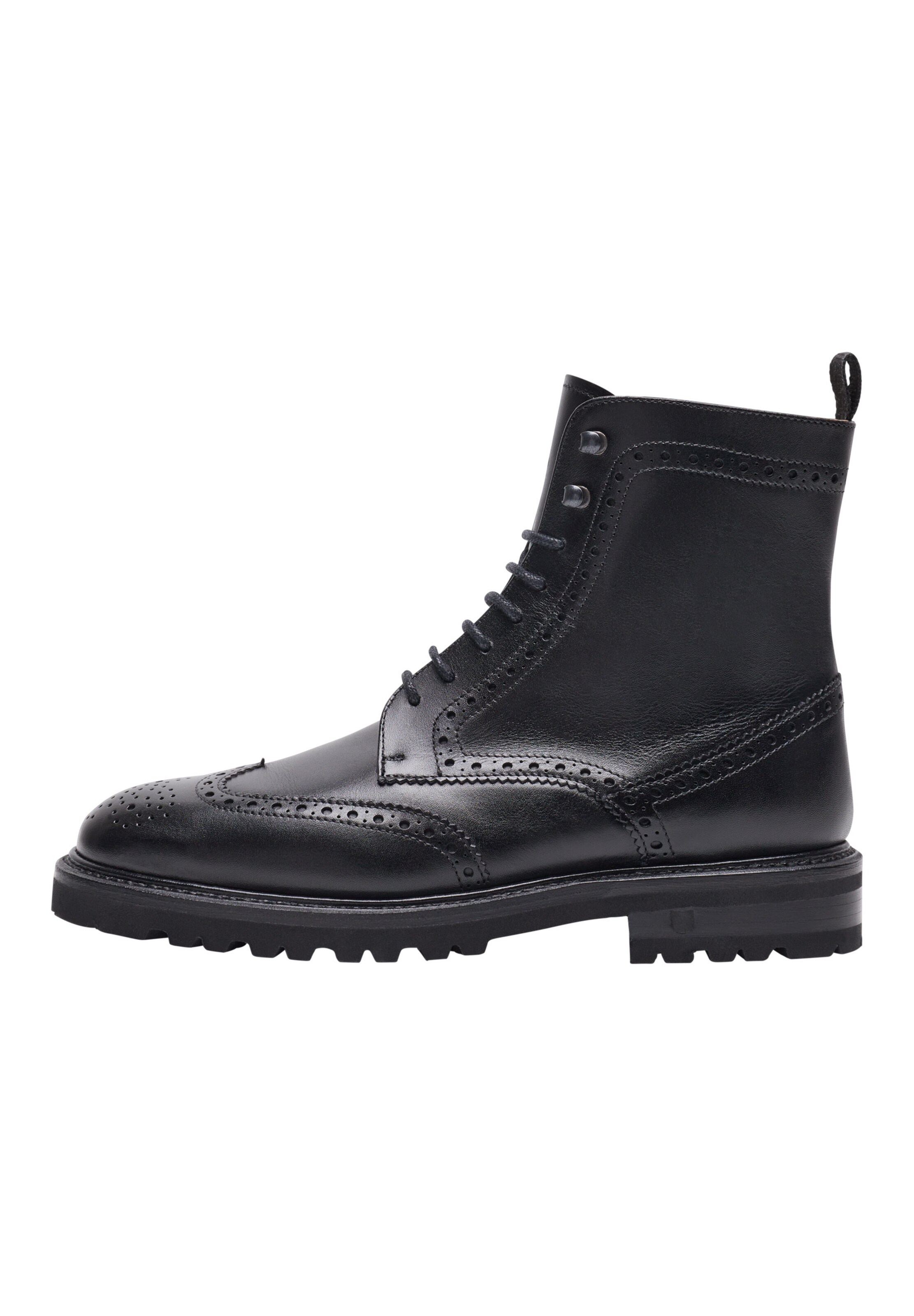 Henry Stevens Lace-up bootie ' Bonnie FBDB5 ' in Black