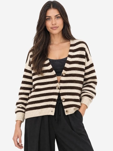 Cardigan 'Strickjacken' MixRay en beige : devant