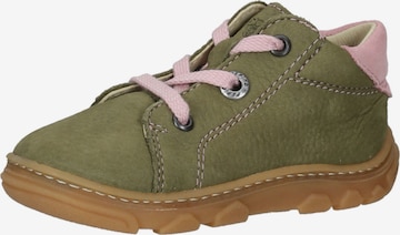 Pepino First-Step Shoes in Green: front