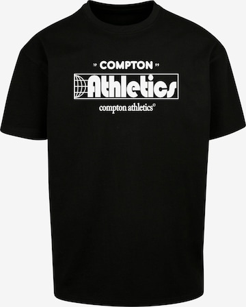 Maglietta 'Compton Athletic Club' di MT Upscale in nero: frontale