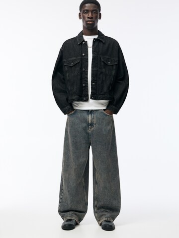 Wide Leg Jean Pull&Bear en bleu