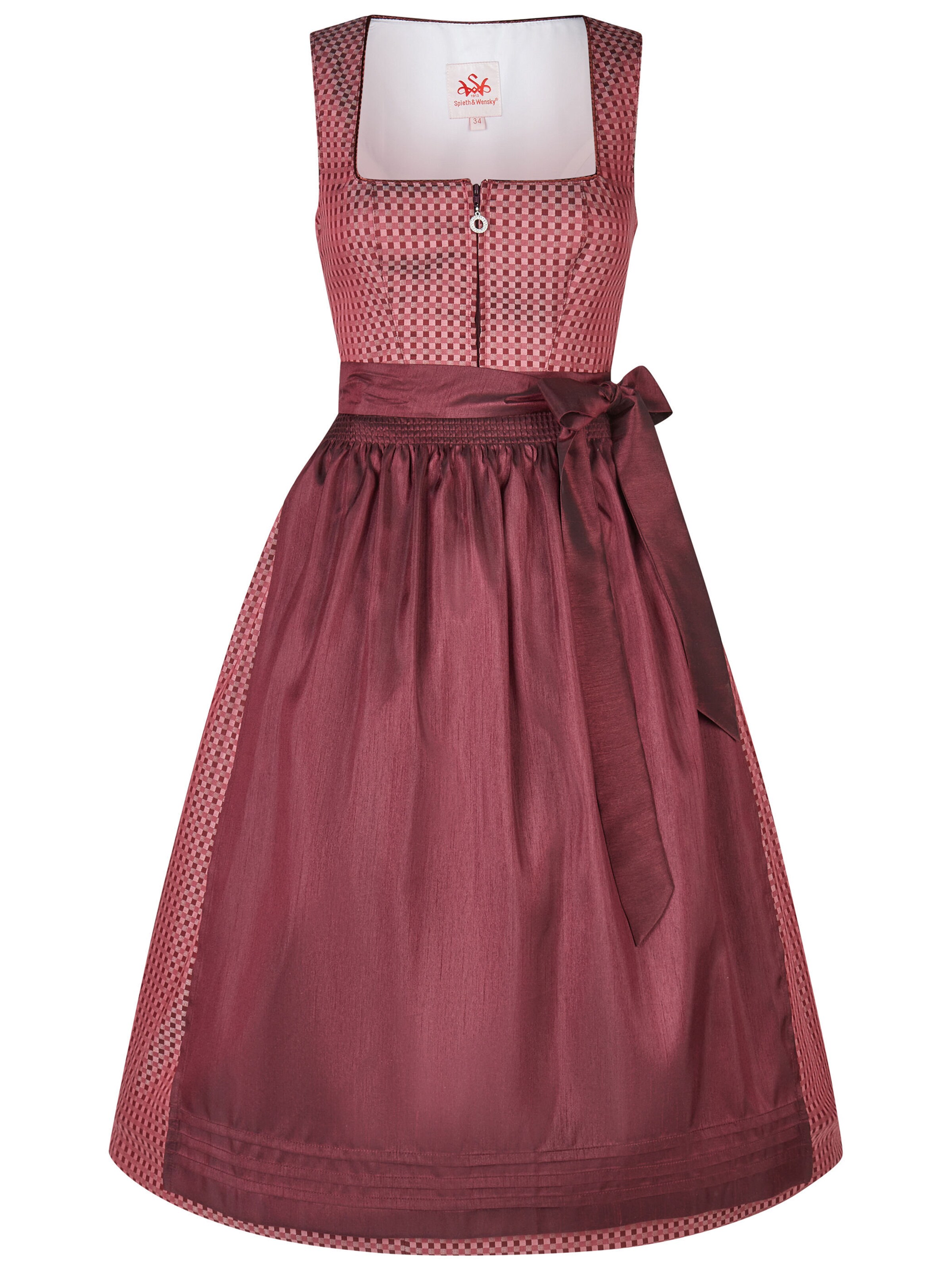 SPIETH & WENSKY Dirndl 'Karma' in Red: front