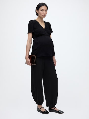 MAMALICIOUS Barrel Spodnie 'MLHANNA' w kolorze czarny