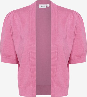 SAINT TROPEZ Knit Cardigan 'Mila' in Pink: front