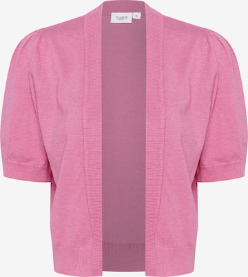 SAINT TROPEZ Gebreid vest 'Mila' in Roze: voorkant