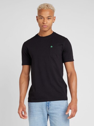 T-Shirt SCOTCH & SODA en noir : devant