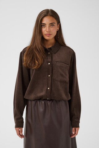 CULTURE Blouse 'Annike' in Bruin: voorkant