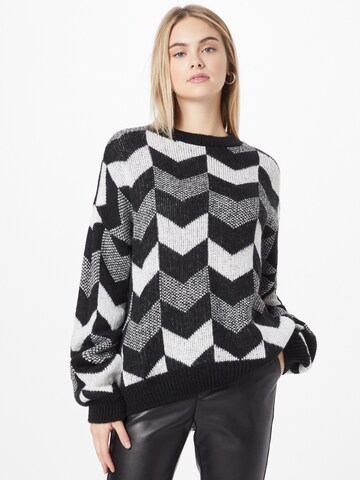 In The Style Sweter 'LORNA' w kolorze czarny: przód