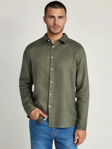 Funky Buddha Regular fit Ing - zöld: elől