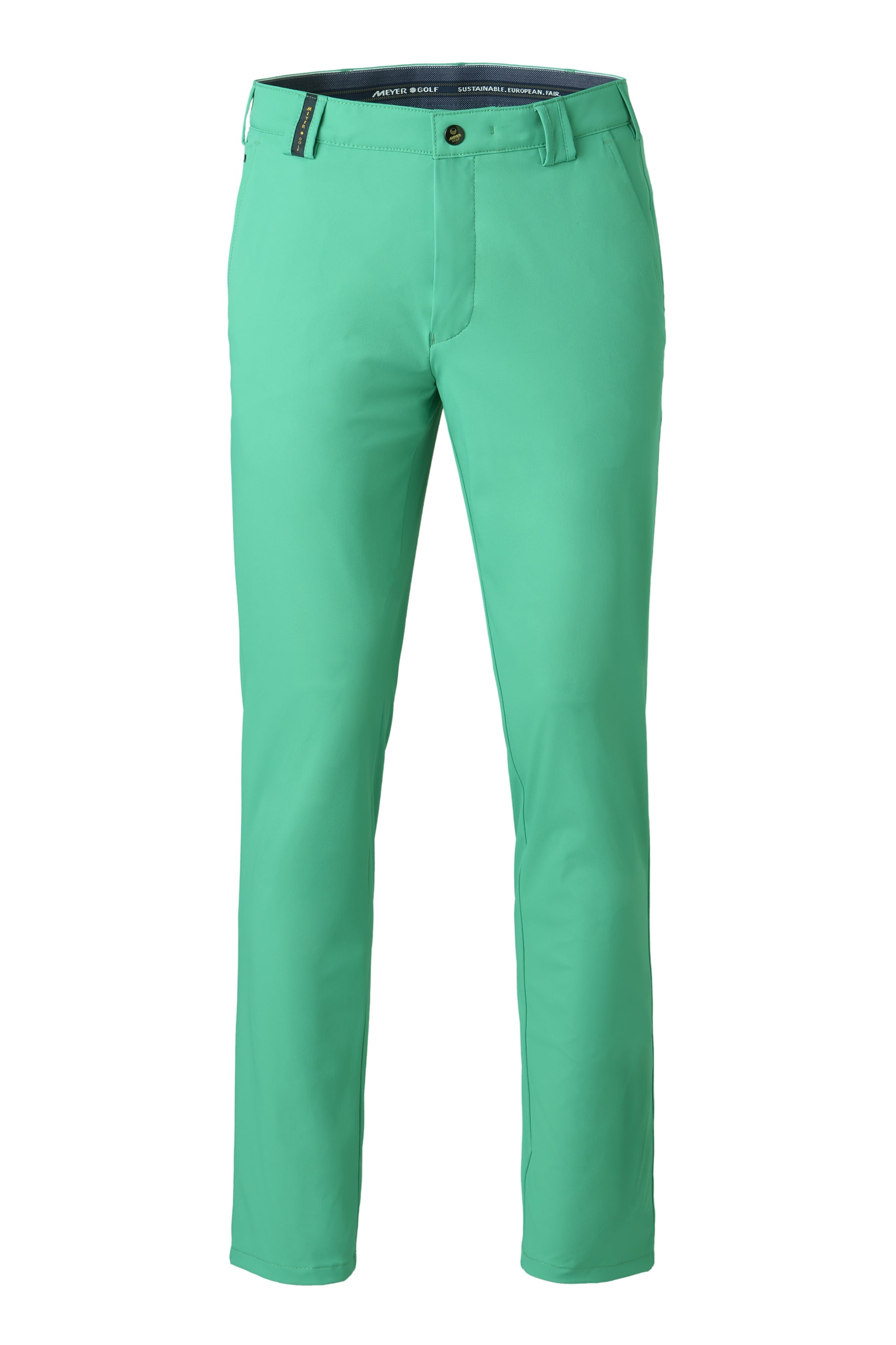 MEYER Chino trousers in Green: front