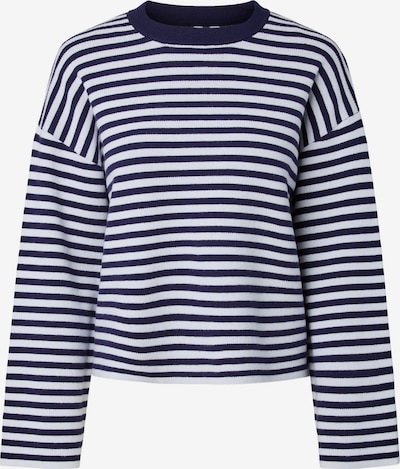 Pulover 'PCJassy' pe XS PIECES pe bleumarin / alb, Vizualizare produs