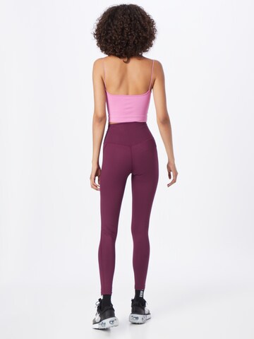 Girlfriend Collective - Skinny Calças de desporto em roxo