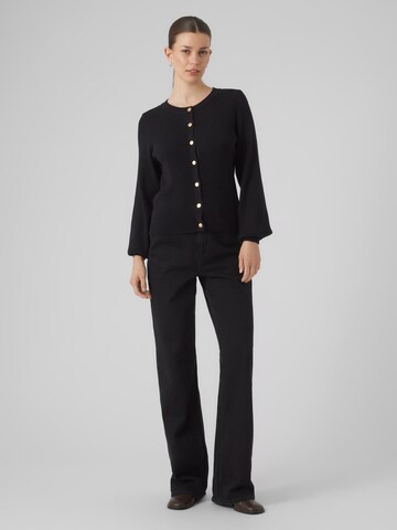 VERO MODA Knit cardigan 'CLAUDINE' in Black