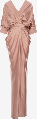 acob a porter Abendkleid in Beige: Vorderseite