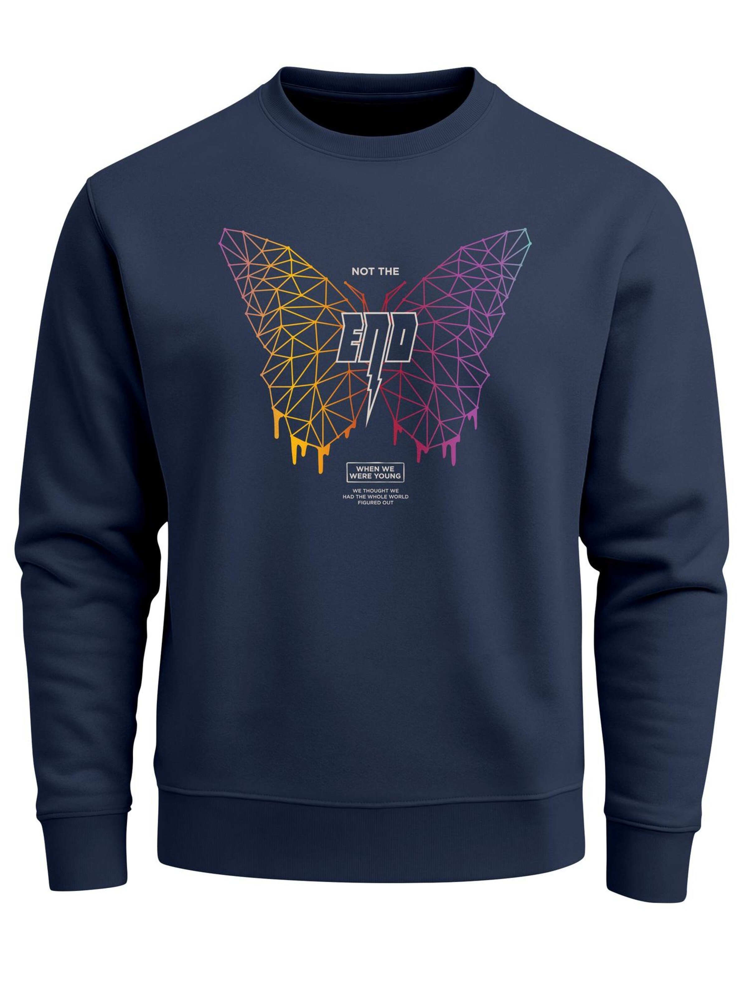 Neverless Sweatshirt 'Not the End' in Blue: front