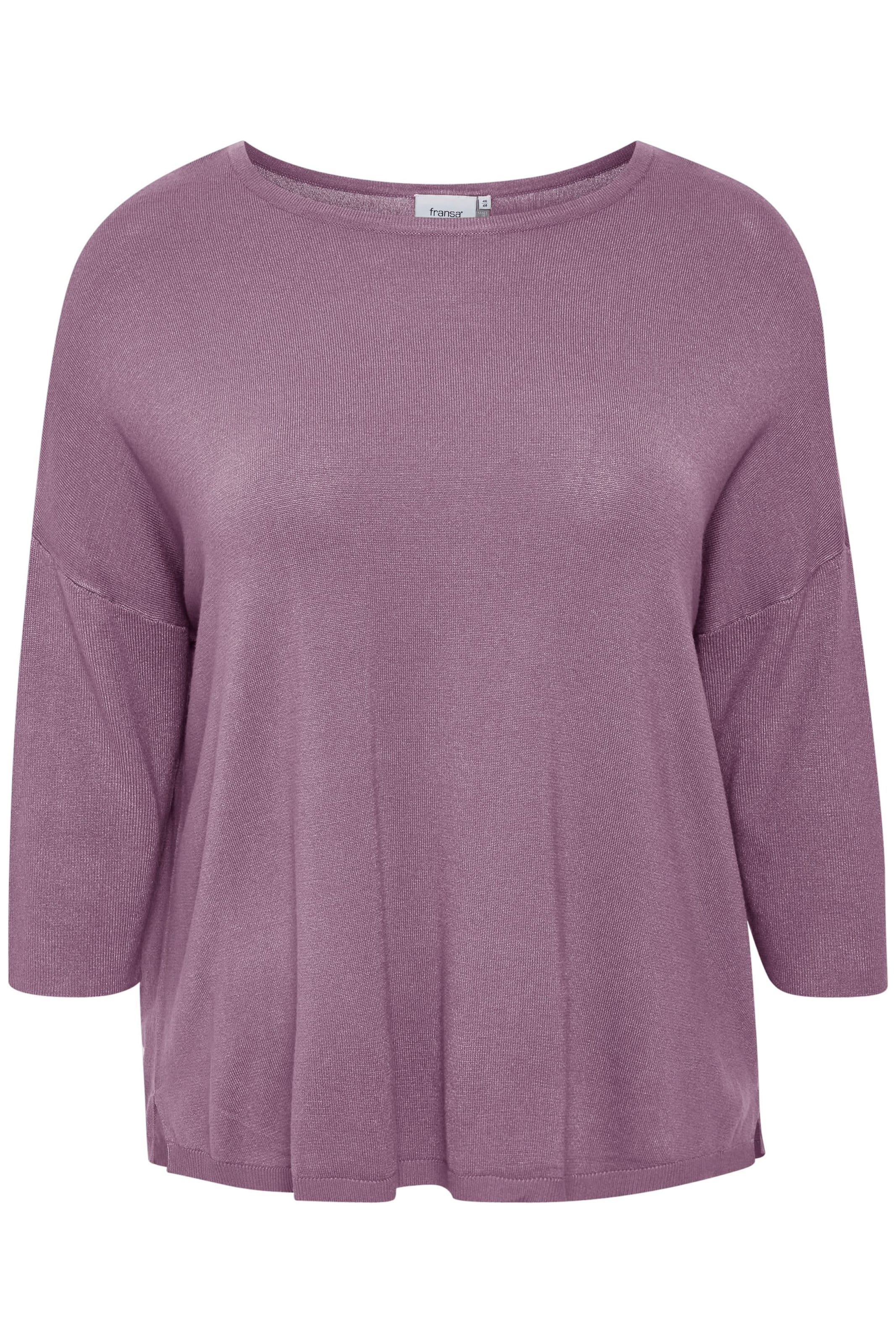 Fransa Curve Sweater 'Blume' in Purple: front