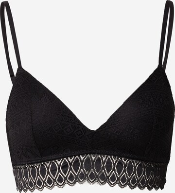 ETAM Triangle Bra 'GRAVURE' in Black: front