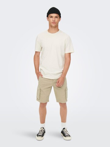 Only & Sons Regular Shorts 'Mike' in Beige