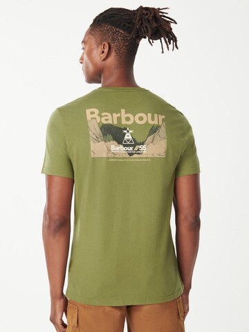 Barbour T-Shirt 'Kentrigg' in Grün