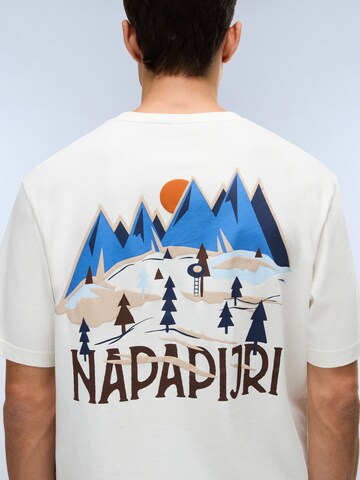 balts NAPAPIJRI T-Krekls '6C41'