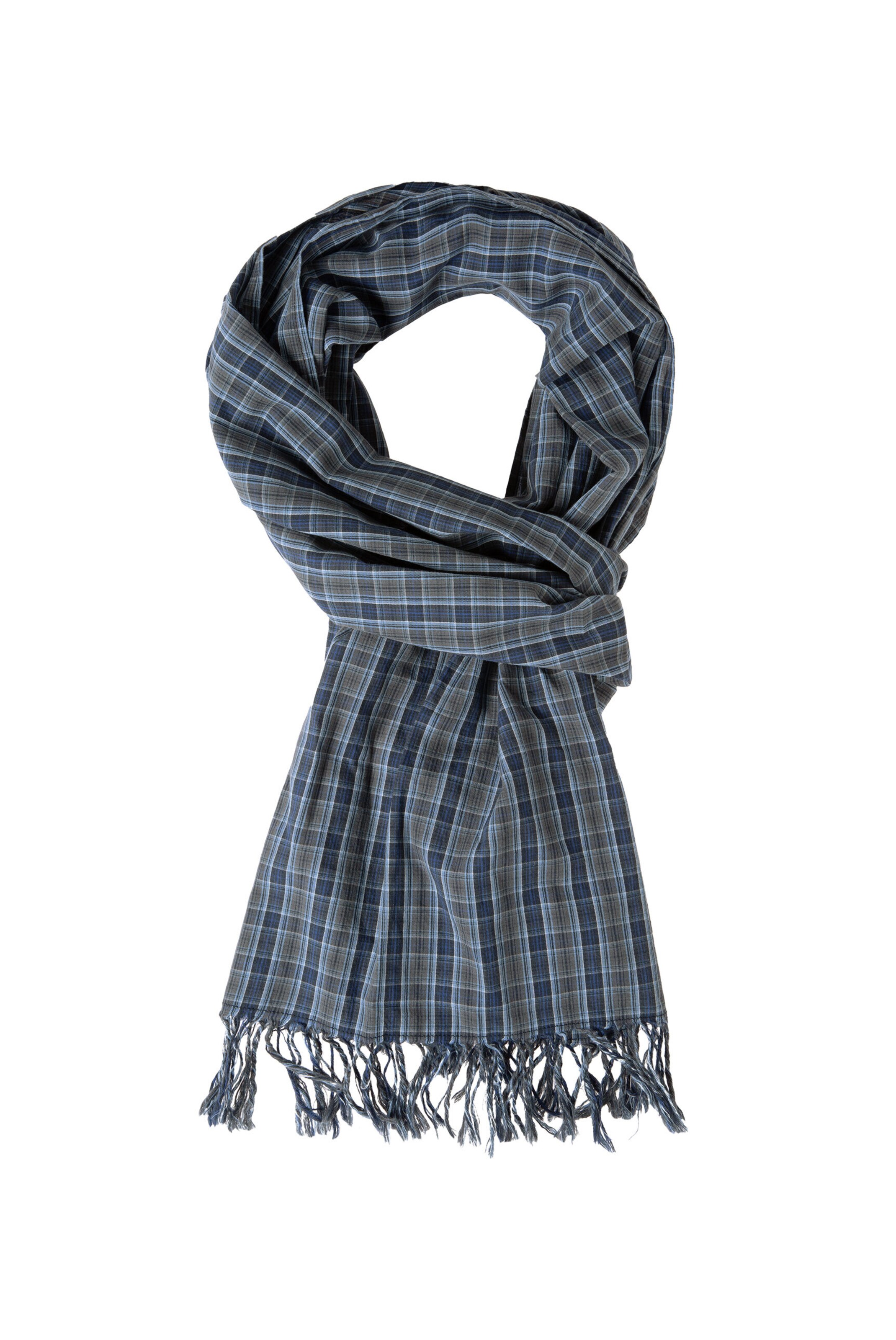 CAMP DAVID Schal in Blau: Vorderseite