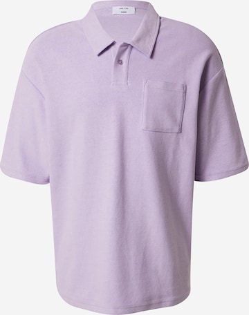 DAN FOX APPAREL Koszulka 'Justin' w kolorze fioletowy: przód