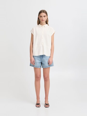 Camicia da donna ' IHLINNO ' di ICHI in bianco