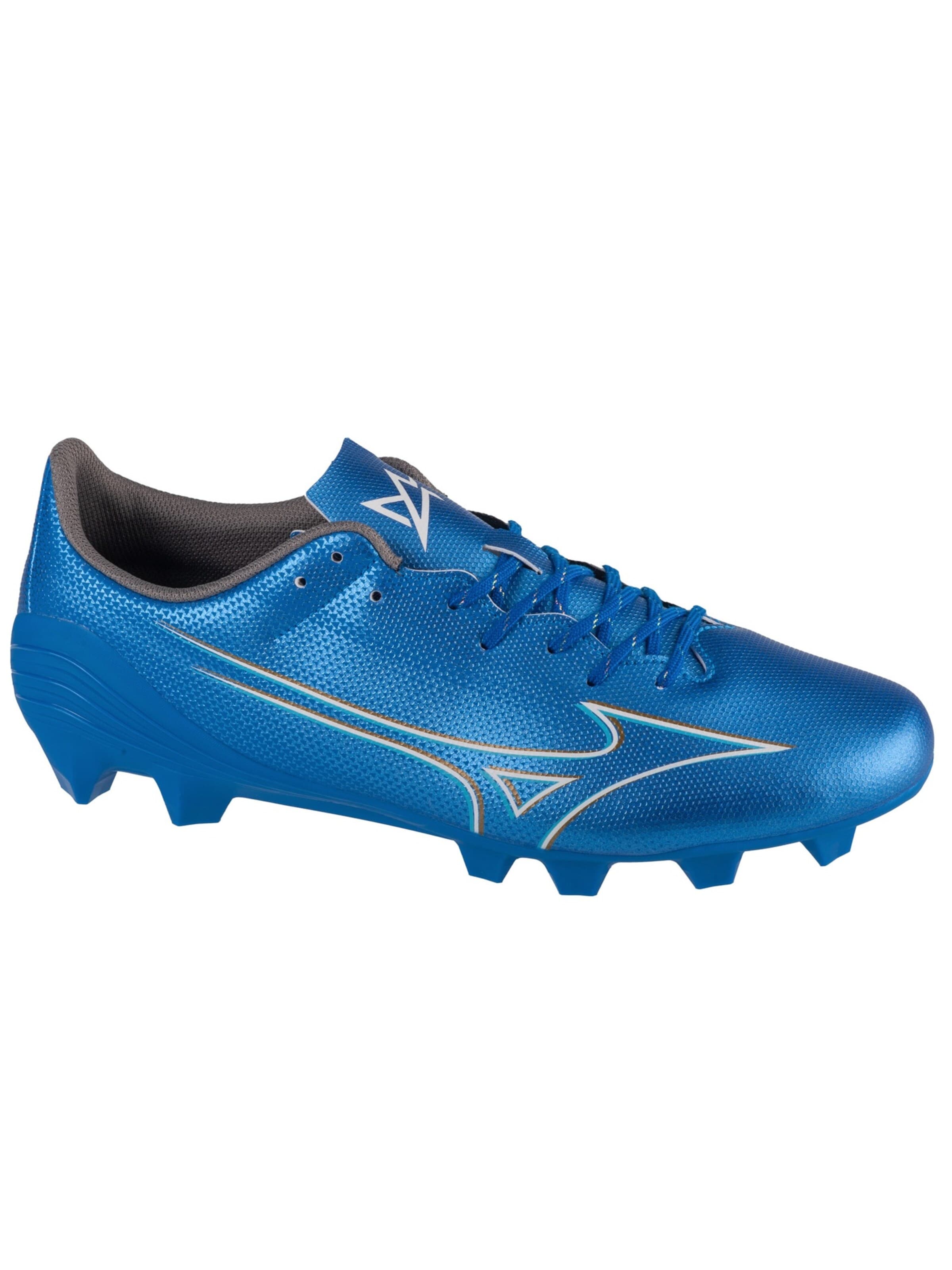 MIZUNO Soccer shoe 'Mizuno Alpha Select FG' in Blue: front