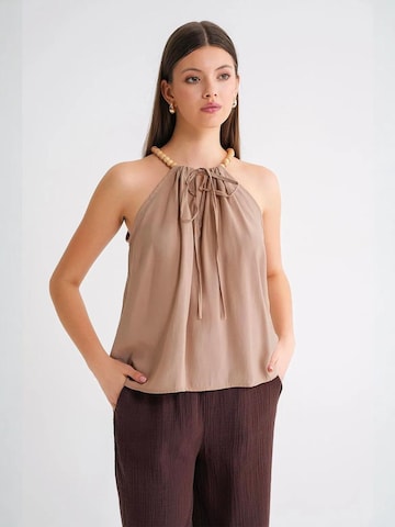Camicia da donna di MixRay in beige