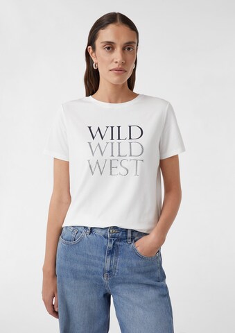 COMMA T-Shirt in Weiß: Vorderseite