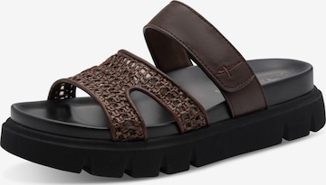 Mule Tamaris en marron : devant