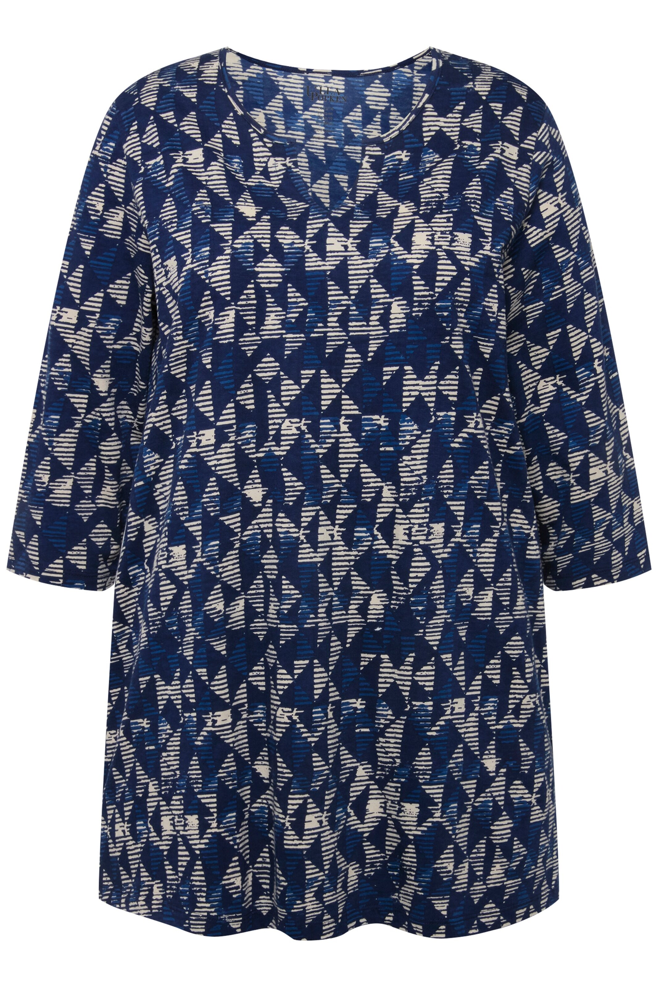 Ulla Popken Shirt in Blauw: voorkant