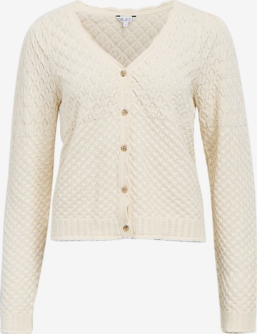OBJECT Strickjacke 'OBJNoa' in Beige: Vorderseite