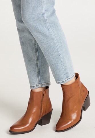 DreiMaster Vintage Ankle Boots in Braun