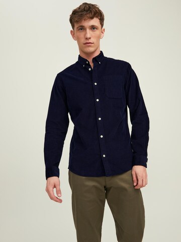 JACK & JONES Regular fit Overhemd in Blauw: voorkant