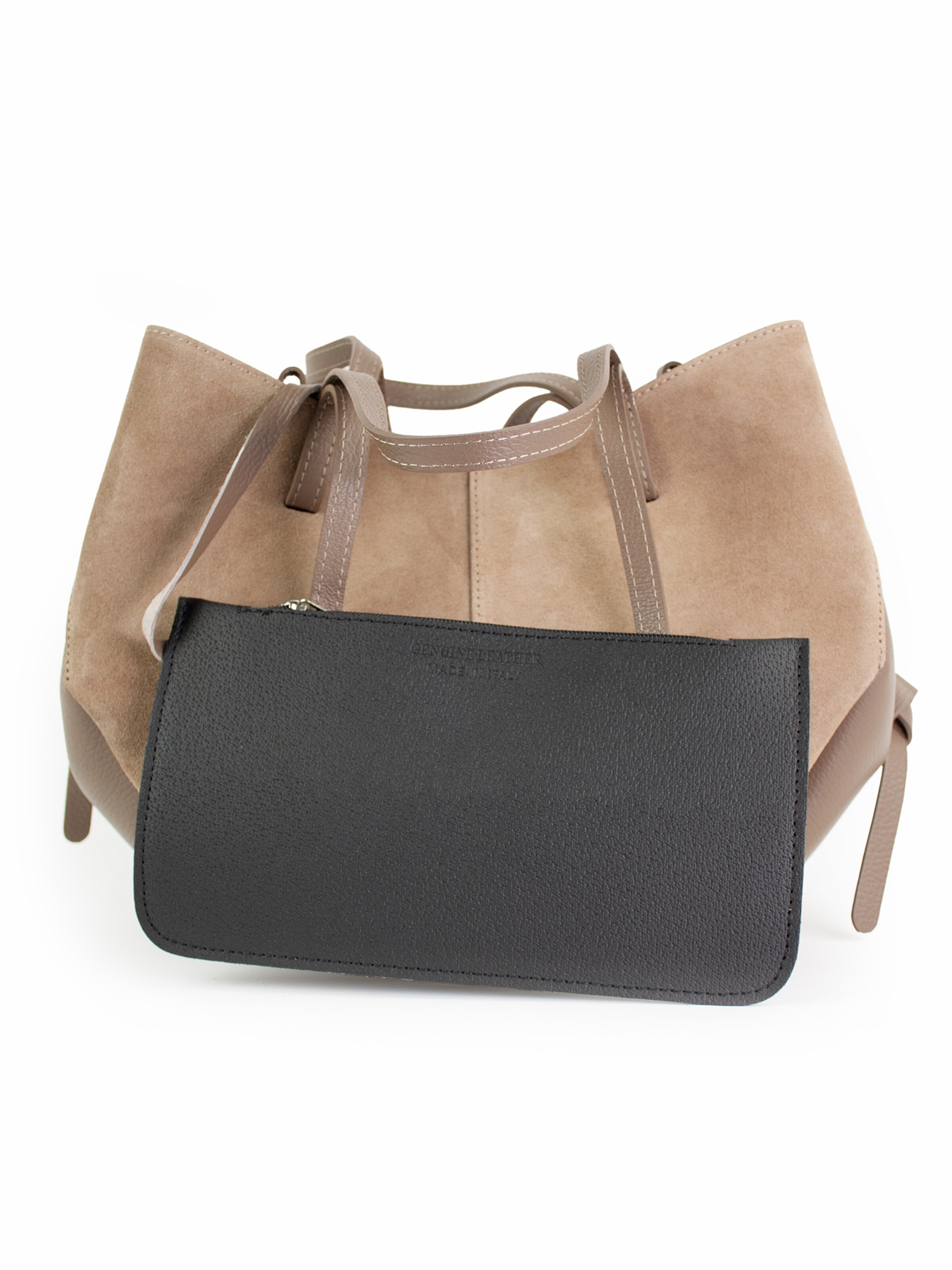 lePelou Shoulder Bag 'TARA' in Grey