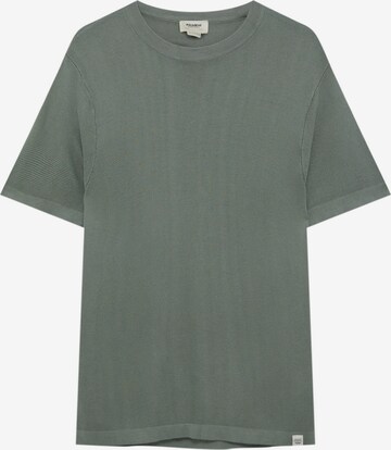 T-Shirt Pull&Bear en vert : devant