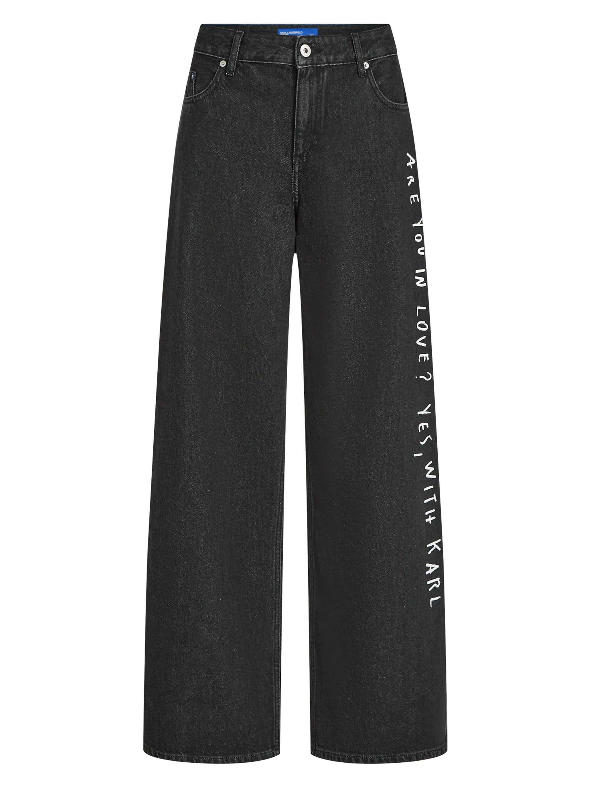 KARL LAGERFELD JEANS Loosefit Farkut ' KLJ X Pietro Terzini' värissä musta: etupuoli