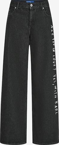 KARL LAGERFELD JEANS Loosefit Farkut ' KLJ X Pietro Terzini' värissä musta: etupuoli