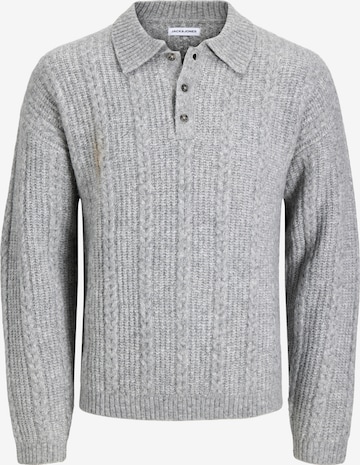 JACK & JONES Sweter 'JJGAVIN' w kolorze szary: przód