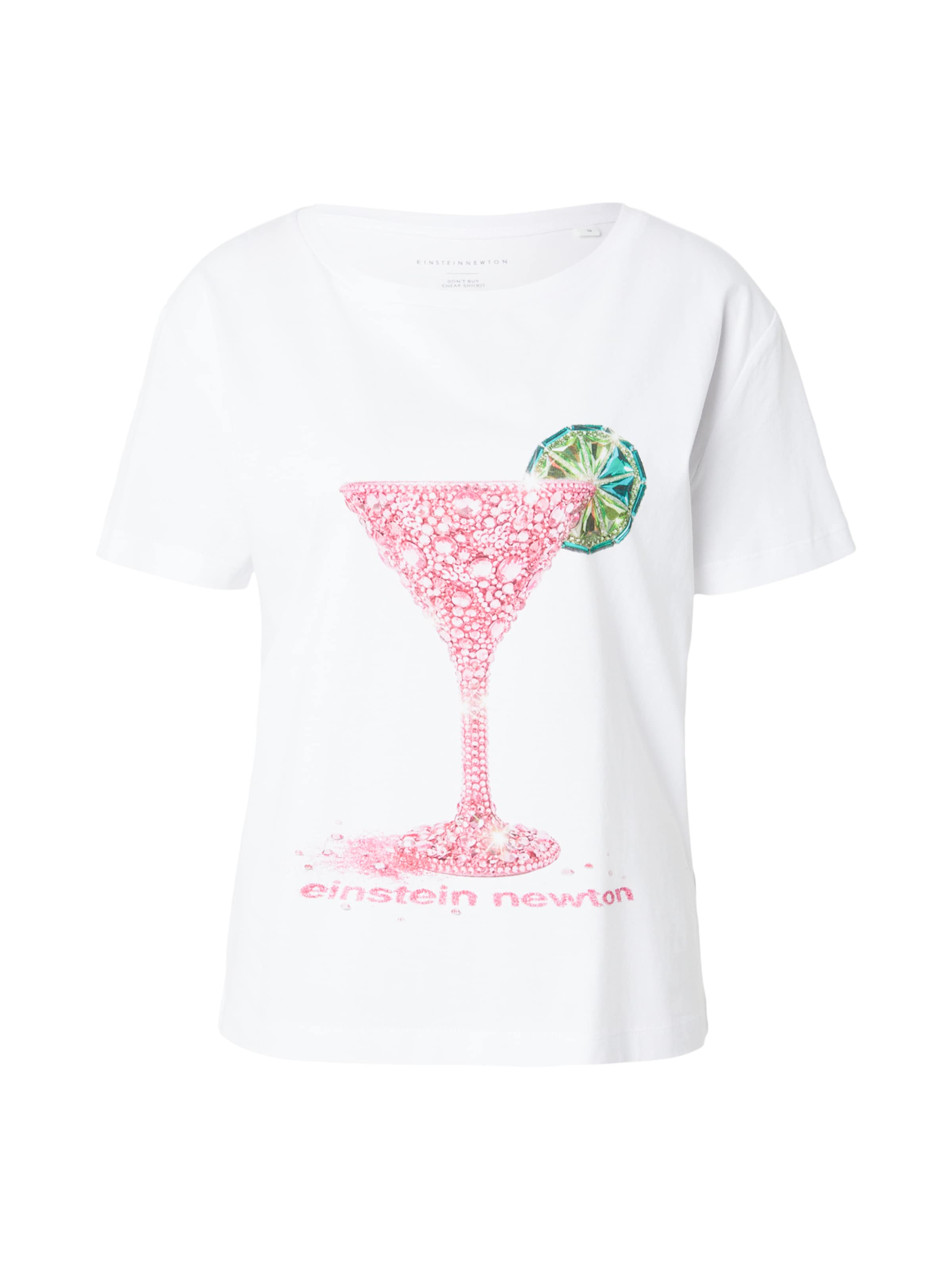 Maglietta 'Glitter Cocktail' di EINSTEIN & NEWTON in bianco: frontale